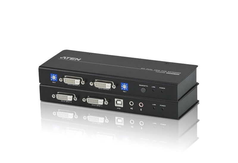 Aten DVI Dual View KVM Extender with Audio, RS232, EDID mode support, Sun/Mac KB/MS support Aten DVI Dual View KVM Extender with Audio, RS232, EDID mode support, Sun/Mac KB/MS support